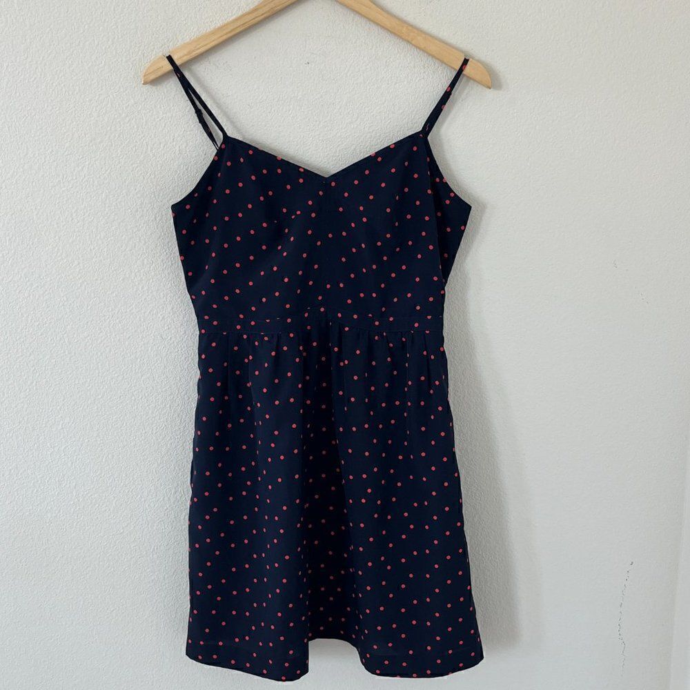 J Crew Poka Dot mini dress Size 6 Style 43841 - Picture 3 of 14